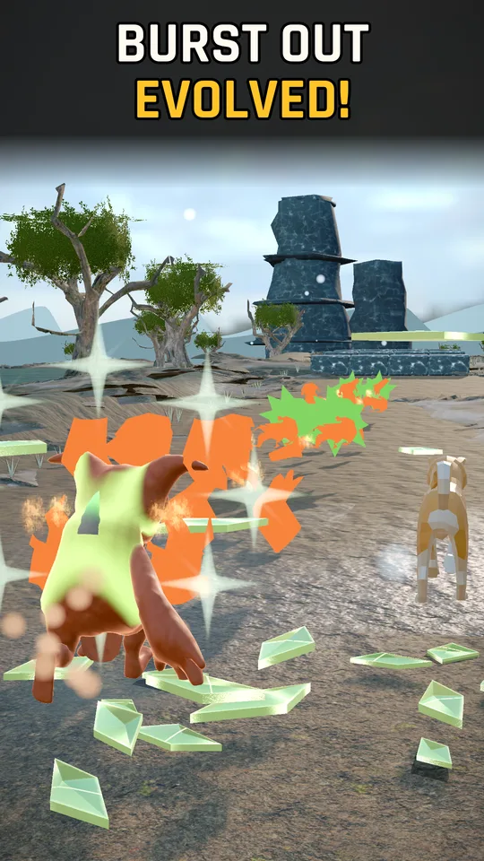 Shooting gates to evolve the dinosaur