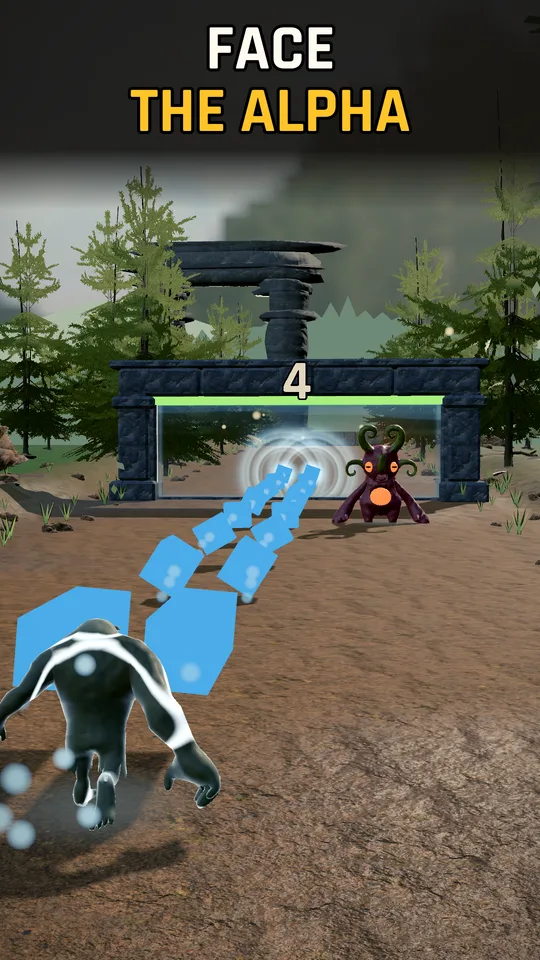 Fighting wild monsters