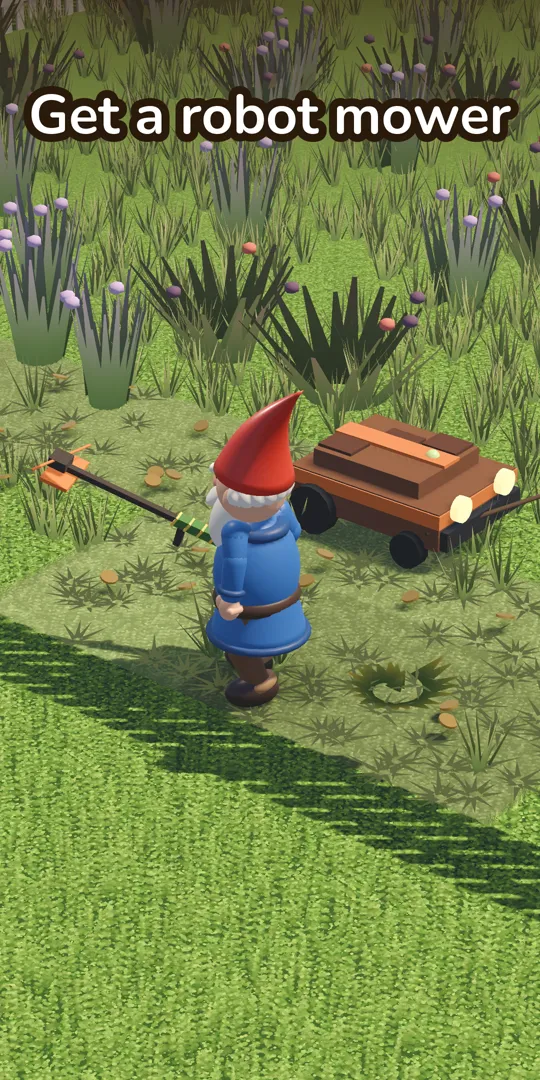 A robot mower helping out
