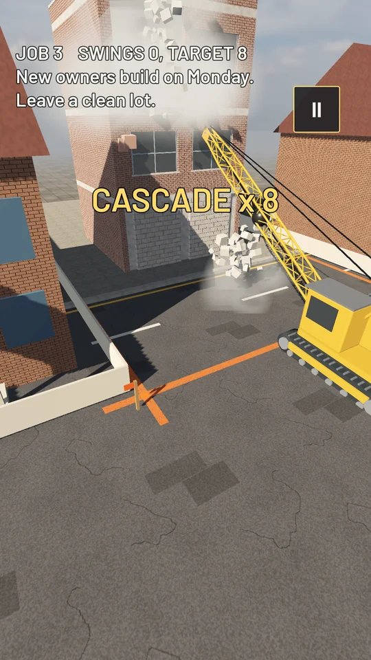 Chaining the whole block down in one cascade