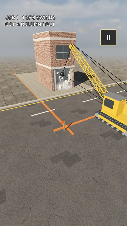 Swinging the wrecking ball into a brick building