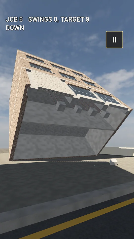 Tipping a building over where you choose