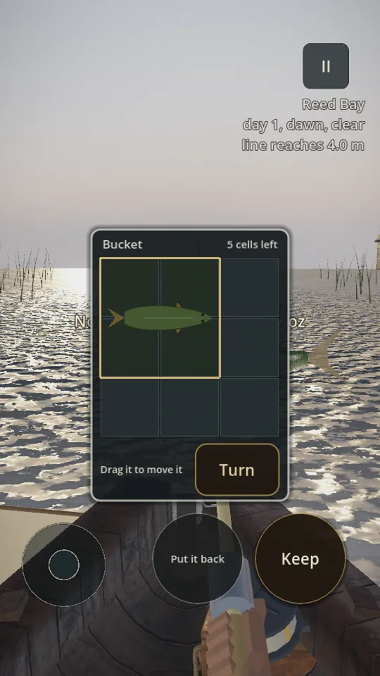 Choosing which fish to keep in the bucket
